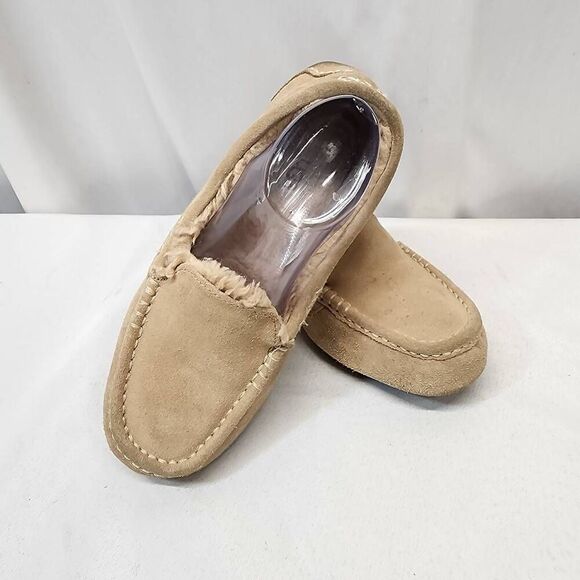 UGG ANSLEY WOMEN SLIPPER SUEDE DRIFTWOOD US 8 Shoes Loafers - Picture 2 of 10